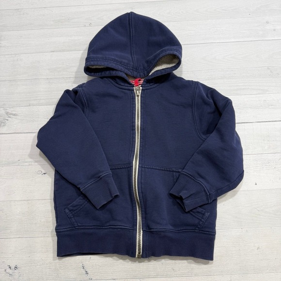 Hanna Andersson Other - Hanna‎ Andersson kids navy blue Sherpa lined zip up jacket 110/5
